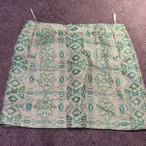 Green and gold skirt